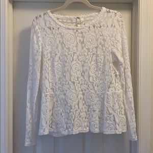 LC Lauren Conrad lace blouse